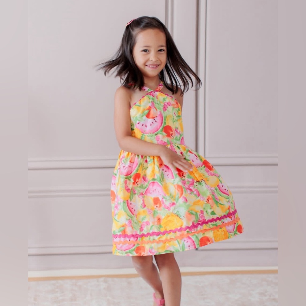 😍🩷💛Tahari Girls' Multicolor Dress